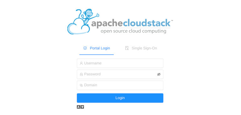 CloudStack Login Page