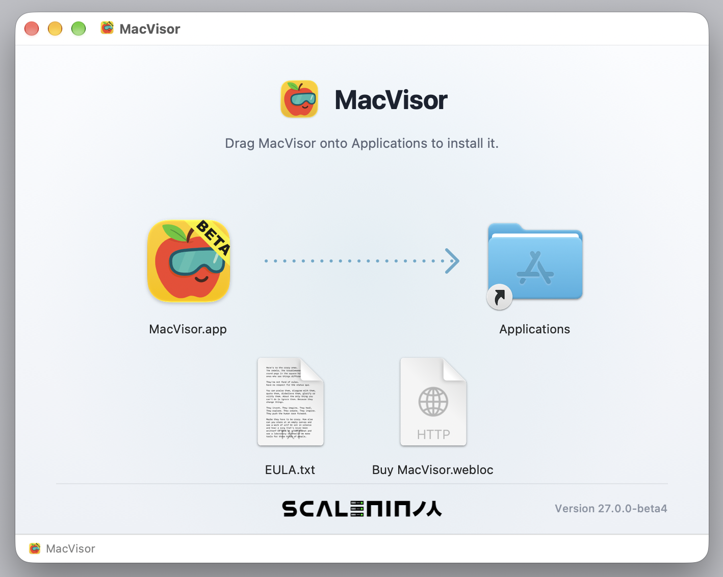 Install from MacVisor DMG